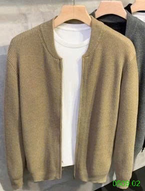 25HA0509.02 - ÁO LEN CARDIGAN KÉO KHÓA NAM