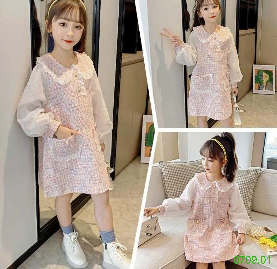 25HA0709.01 - VÁY DẠ BÉ GÁI