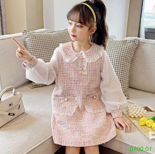 25HA0709.01 - VÁY DẠ BÉ GÁI