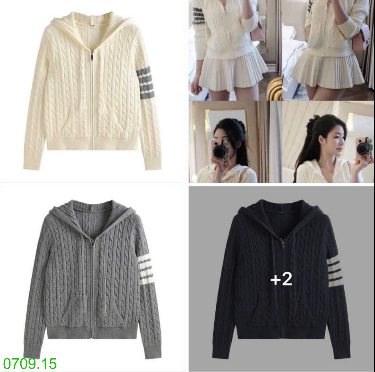 25HA0709.15 - KHOÁC LEN VẶN THỪNG MŨ TRÙM ĐẦU