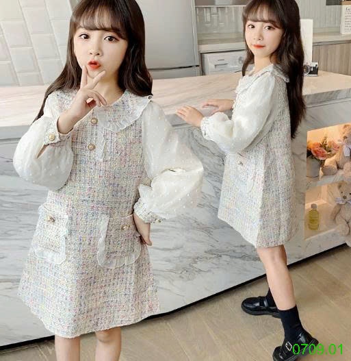 25HA0709.01 - VÁY DẠ BÉ GÁI