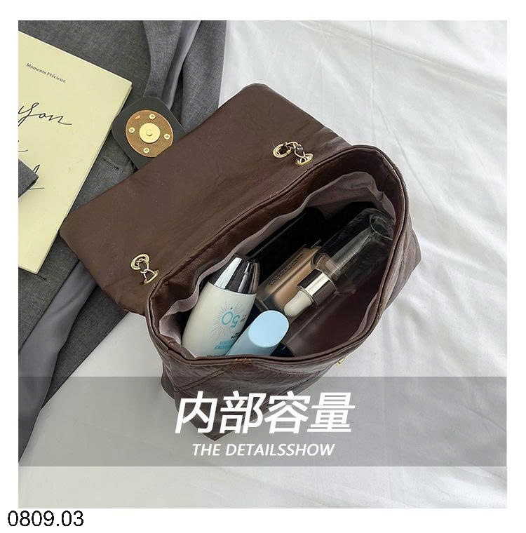25HA0809.03 - TÚI ĐEO CHÉO DÂY XÍCH NỮ