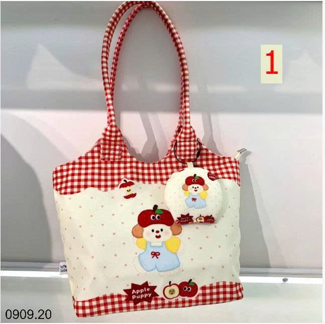 25HA0909.20 - TÚI XÁCH VẢI CANVAS DỄ THƯƠNG
