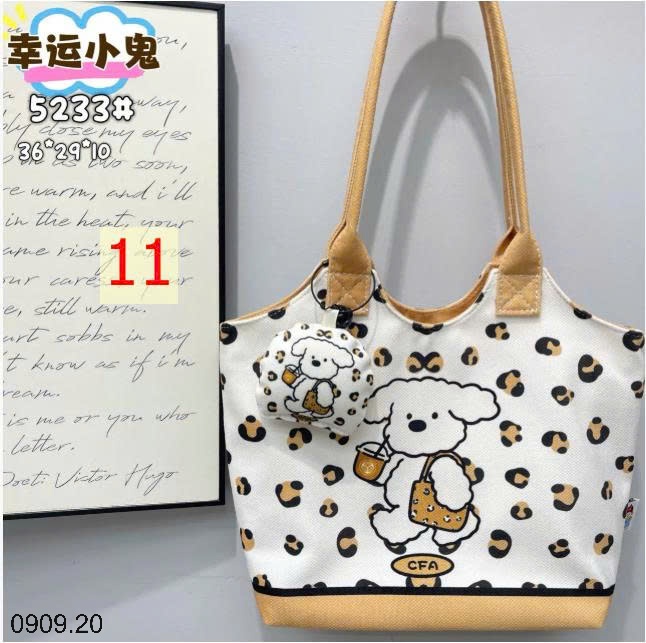 25HA0909.20 - TÚI XÁCH VẢI CANVAS DỄ THƯƠNG