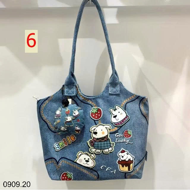 25HA0909.20 - TÚI XÁCH VẢI CANVAS DỄ THƯƠNG