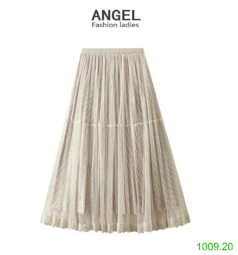 25HA1009.20 - CHÂN VÁY XẾP LY LƯỚI NHUNG ANGEL
