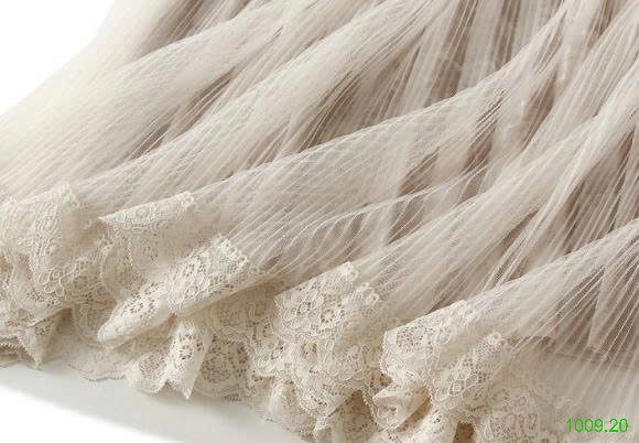 25HA1009.20 - CHÂN VÁY XẾP LY LƯỚI NHUNG ANGEL