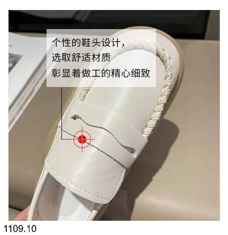 25HA1109.10 - GIÀY LƯỜI NỮ ĐẾ CAO