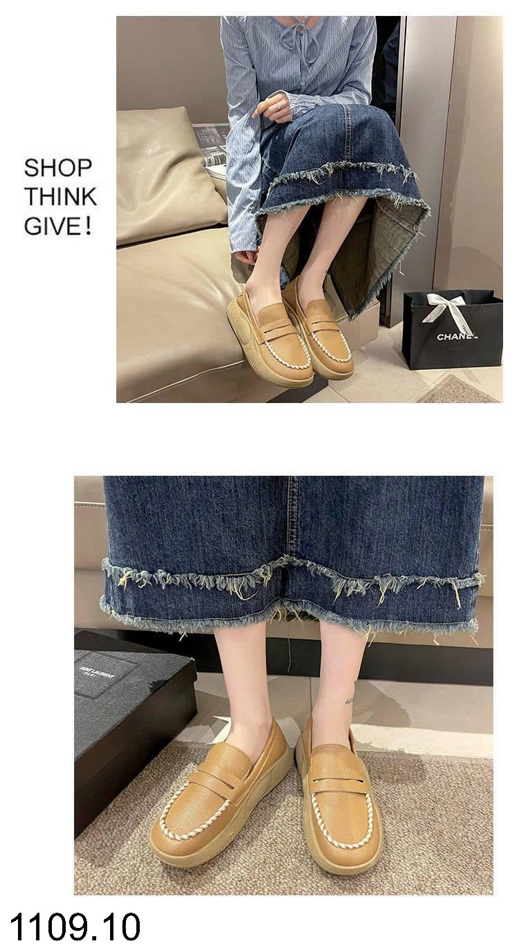25HA1109.10 - GIÀY LƯỜI NỮ ĐẾ CAO