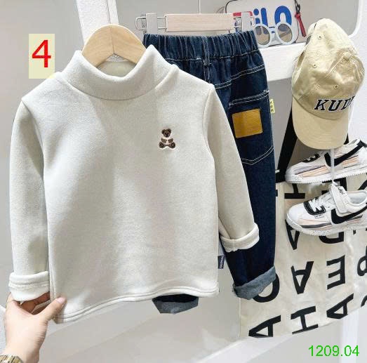 25HA1209.04 - ÁO GIỮ NHIỆT LÔNG CỪU LÓT FULL LÔNG KACADY CHO BÉ