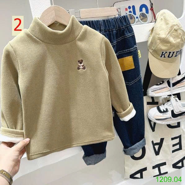 25HA1209.04 - ÁO GIỮ NHIỆT LÔNG CỪU LÓT FULL LÔNG KACADY CHO BÉ