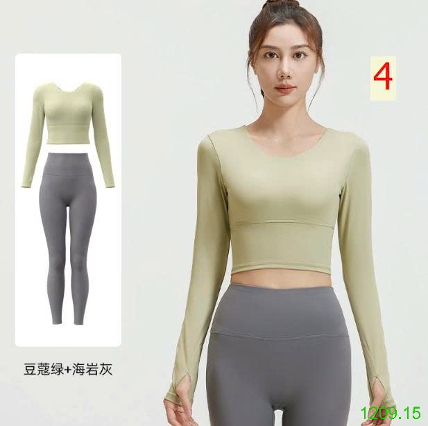 25HA1209.15 - BỘ TẬP THỂ THAO DÀI TAY DÂY ĐAN LƯNG CHO NỮ