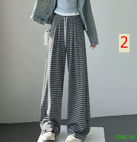25HA1209.19 - QUẦN KẺ XUÔNG ỐNG RỘNG