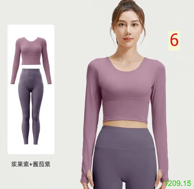 25HA1209.15 - BỘ TẬP THỂ THAO DÀI TAY DÂY ĐAN LƯNG CHO NỮ