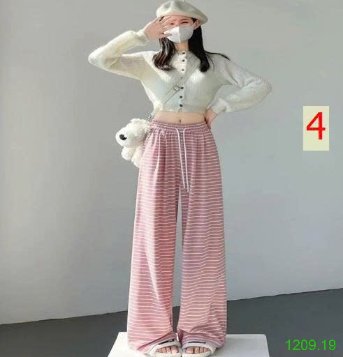 25HA1209.19 - QUẦN KẺ XUÔNG ỐNG RỘNG