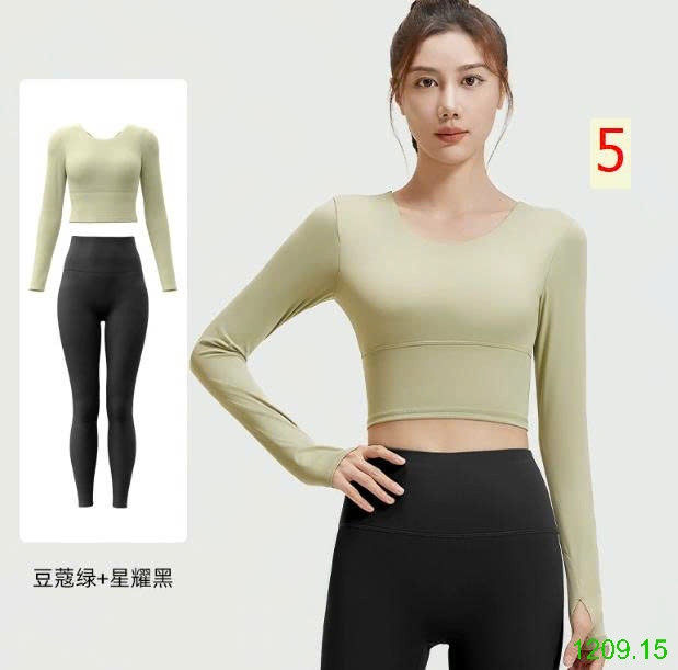 25HA1209.15 - BỘ TẬP THỂ THAO DÀI TAY DÂY ĐAN LƯNG CHO NỮ