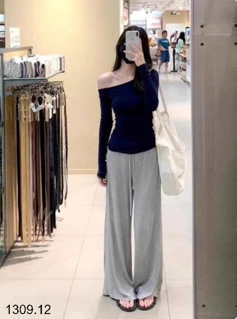 25HA1309.12 - ÁO THUN NỮ LỆCH VAI