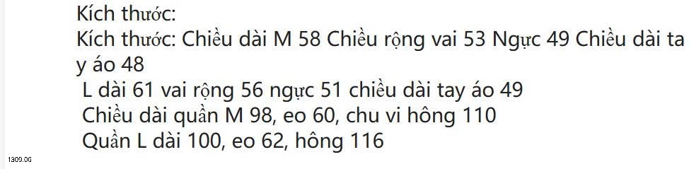 25HA1309.06 - BỘ NỮ MẶC NHÀ QCCC MOTIE