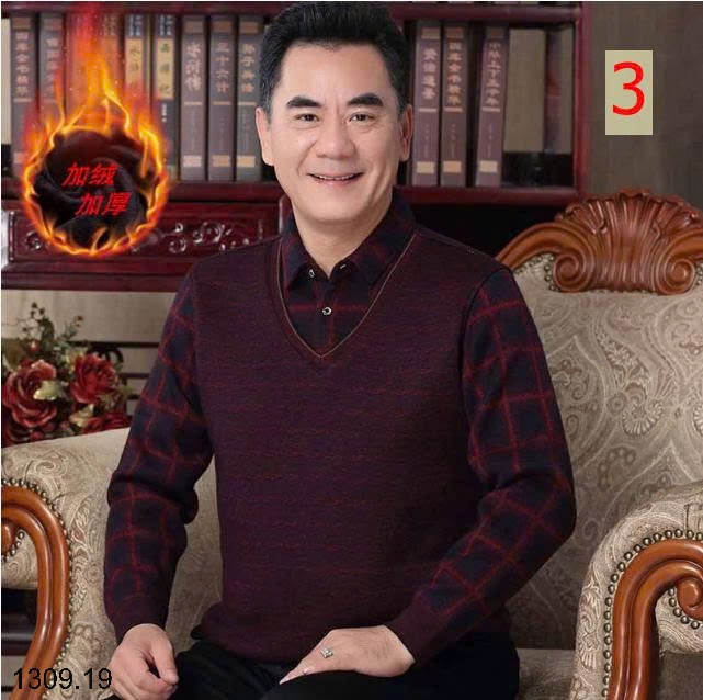 25HA1309.19 - ÁO LÓT LÔNG CỔ SƠ MI TẶNG BỐ