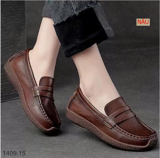 25HA1409.15 - GIÀY BỆT DA LƯỜI CHO NỮ