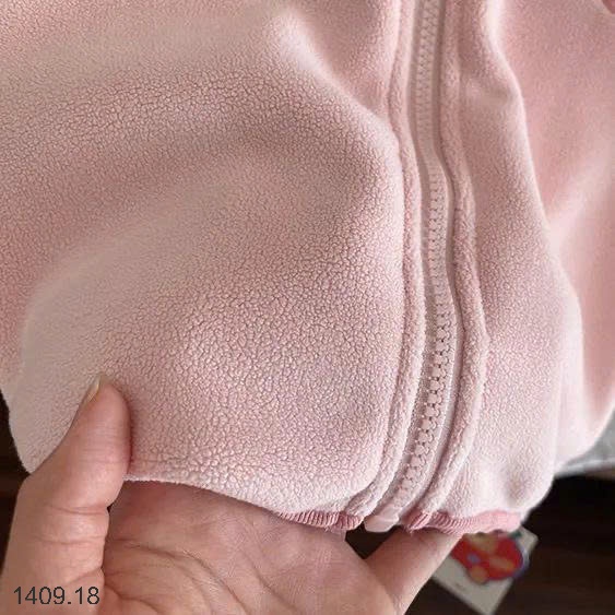 25HA1409.18 - ÁO KHOÁC LÔNG CỪU CÓ MŨ TRÙM ĐẦU CHO BÉ