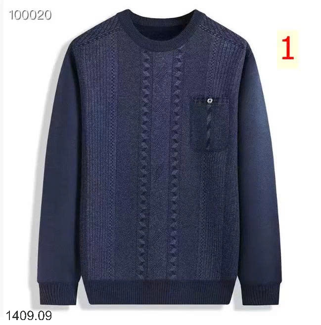 25HA1409.09 - ÁO LEN CỔ TRÒN TRUNG NIÊN CHO BỐ
