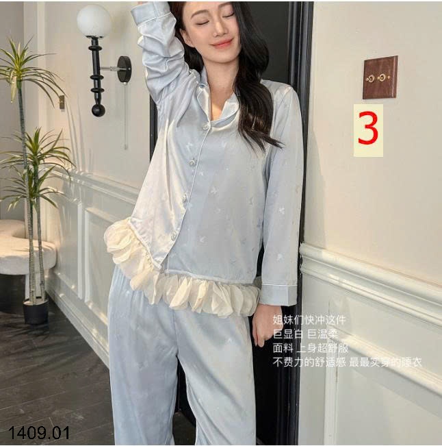 25HA1409.01 - BỘ MẶC NHÀ MADNONO VIỀN BÈO