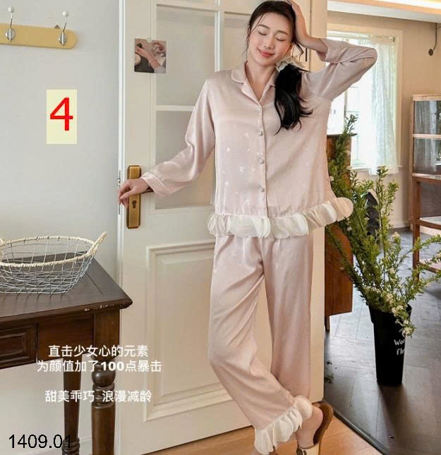 25HA1409.01 - BỘ MẶC NHÀ MADNONO VIỀN BÈO