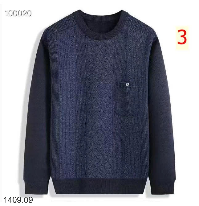 25HA1409.09 - ÁO LEN CỔ TRÒN TRUNG NIÊN CHO BỐ