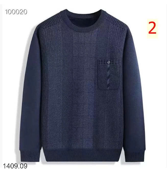 25HA1409.09 - ÁO LEN CỔ TRÒN TRUNG NIÊN CHO BỐ