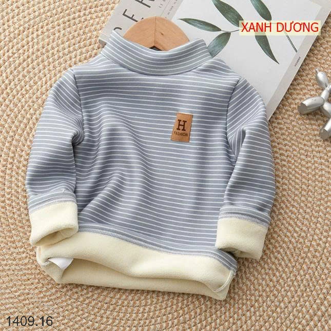 25HA1409.16 - ÁO KẺ GIỮ NHIỆT LÓT LÔNG CHO BÉ