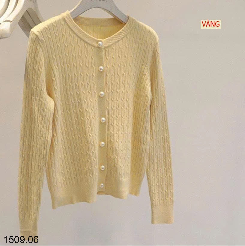 25HA1509.06 - CARDIGAN LEN VẶN THỪNG CHO NỮ