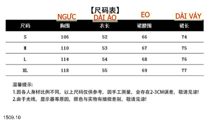 25HA1509.10 - SET VÁY THU ĐÔNG CHỮ A XẺ SAU ÁO CỘC