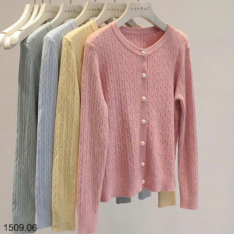 25HA1509.06 - CARDIGAN LEN VẶN THỪNG CHO NỮ