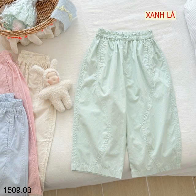 25HA1509.03 - QUẦN XUÔNG NINGLI CẠP CHUN ĐÍNH CÚC