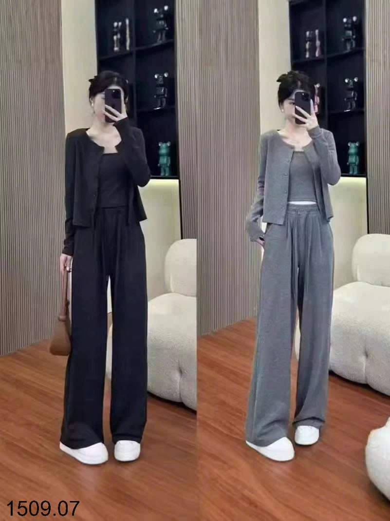 25HA1509.07 - SET BỘ GẠO NẾP NHUNG BA CHI TIẾT NỮ