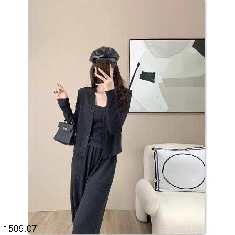 25HA1509.07 - SET BỘ GẠO NẾP NHUNG BA CHI TIẾT NỮ