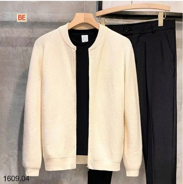 25HA1609.04 - ÁO LEN CARDIGAN KÉO KHÓA NAM