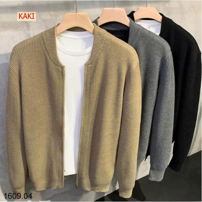 25HA1609.04 - ÁO LEN CARDIGAN KÉO KHÓA NAM