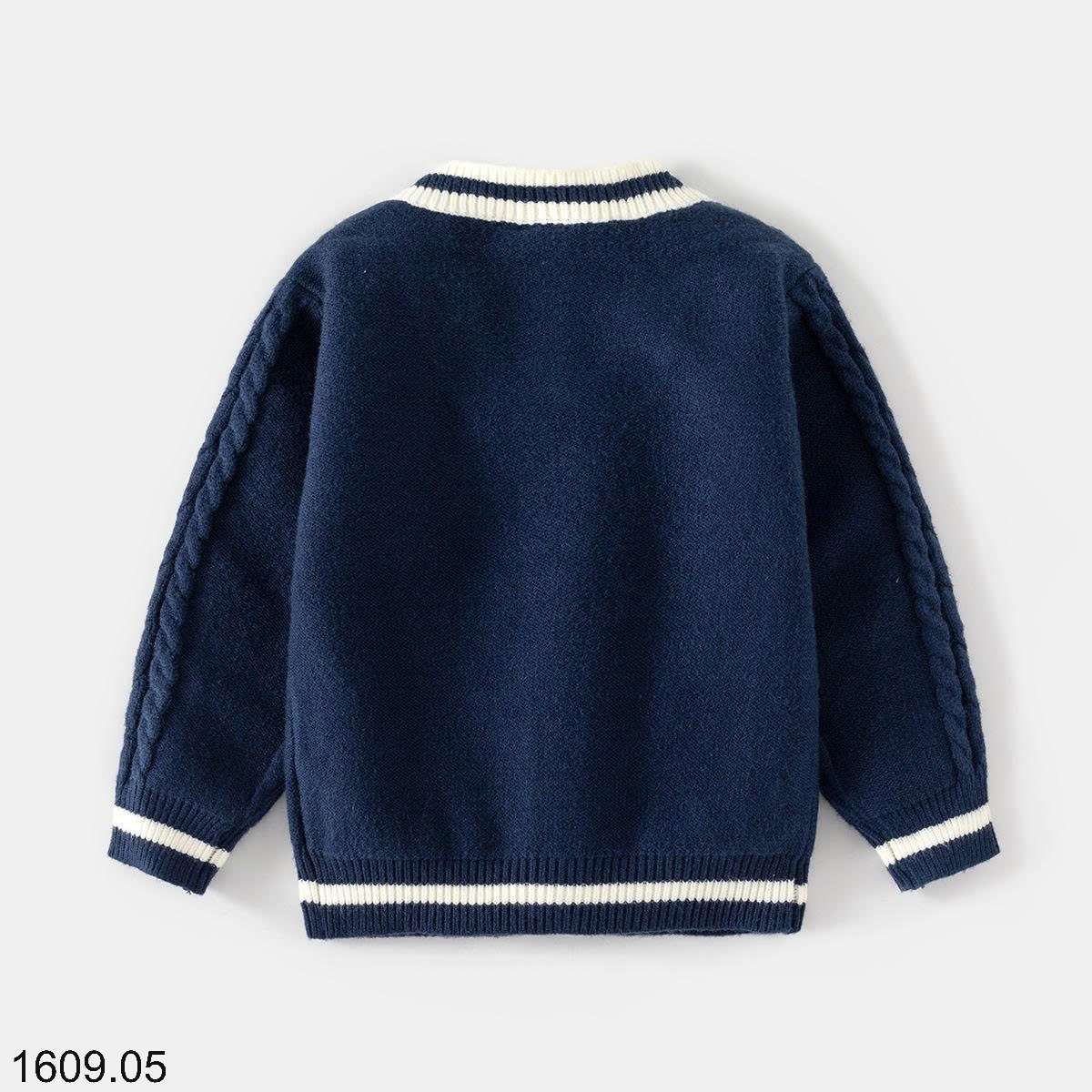 25HA1609.05 - CARDIGAN LEN BÉ TRAI HÃNG WELLKIDS