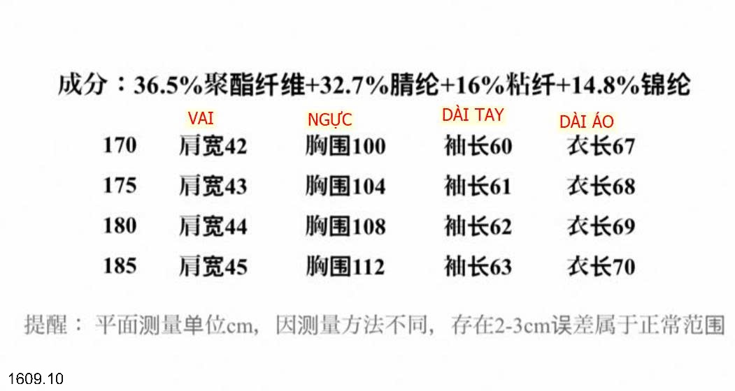 25HA1609.10 - ÁO KHOÁC LEN KẺ NAM HÃNG INBLUE
