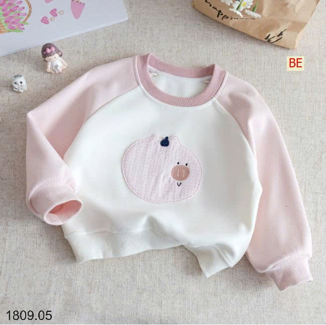 25HA1809.05 - ÁO NỈ HOẠT HÌNH CUTE CHO BÉ GÁI