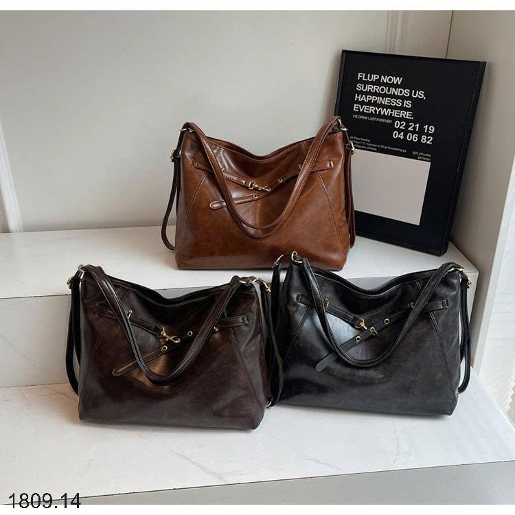 25HA1809.14 - TÚI TOTE DA CỔ ĐIỂN