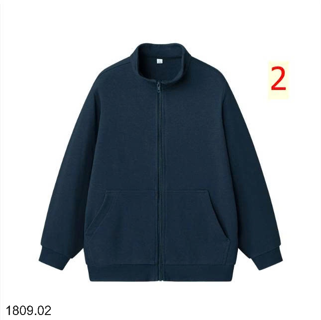 25HA1809.02 - ÁO KHOÁC NỈ CỔ ĐỨNG KÉO KHÓA