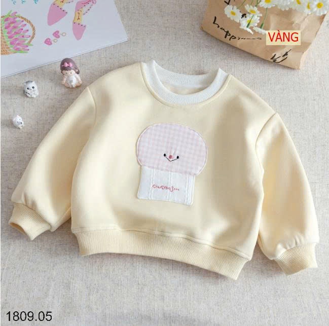 25HA1809.05 - ÁO NỈ HOẠT HÌNH CUTE CHO BÉ GÁI
