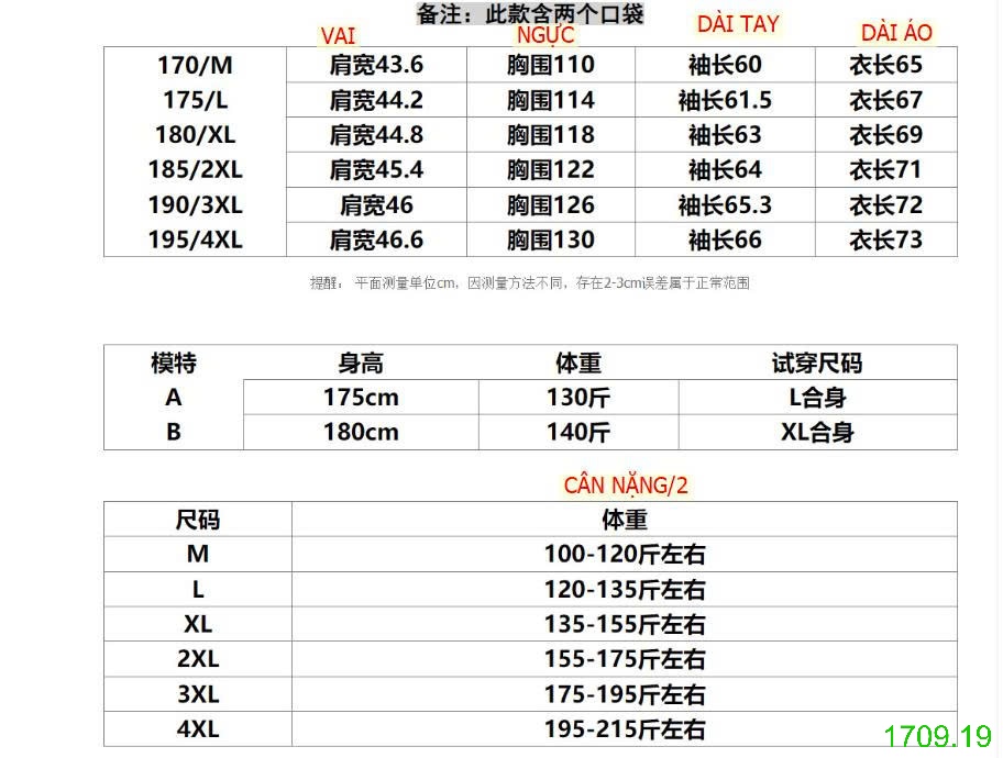 25HA1709.19 - ÁO KHOÁC NAM Leavo Johnson