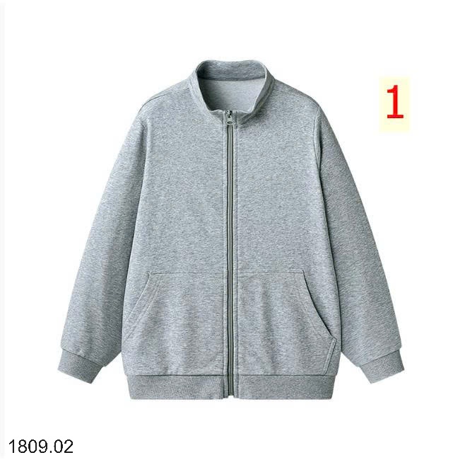 25HA1809.02 - ÁO KHOÁC NỈ CỔ ĐỨNG KÉO KHÓA