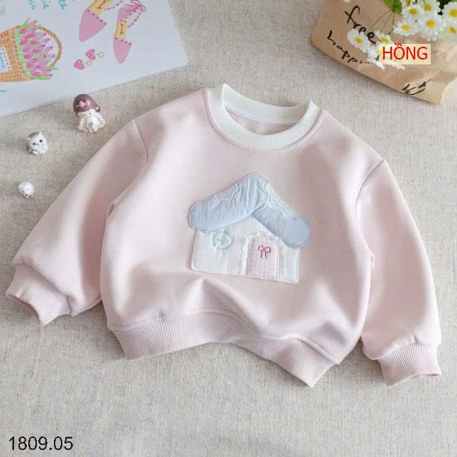 25HA1809.05 - ÁO NỈ HOẠT HÌNH CUTE CHO BÉ GÁI