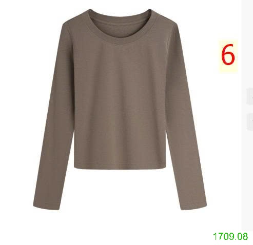 25HA1709.08 - ÁO THUN TRƠN MÀU BASIC CHO NỮ