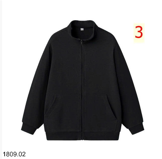 25HA1809.02 - ÁO KHOÁC NỈ CỔ ĐỨNG KÉO KHÓA